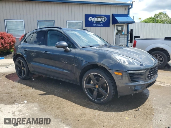 2017 Porsche Macan S with VIN WP1AB2A59HLB15922, listed as a Copart auction lot 57080805 with 49,810 mi miles and Salvage title. Bid and sale history available at DreamBid. Image 4.