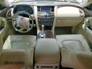 2015 Infiniti QX80 with VIN JN8AZ2NE9F9080739, listed as a Copart auction lot 57627165 with 155,836 mi miles and Salvage title. Bid and sale history available at DreamBid. Image 8.