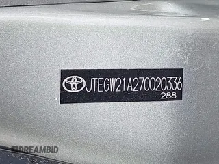 2007 Toyota Highlander Hybrid with VIN JTEGW21A270020336, listed as a IAAI auction lot 42101720 with 206,279 mi miles. Bid and sale history available at carsss.com. Image 9.
