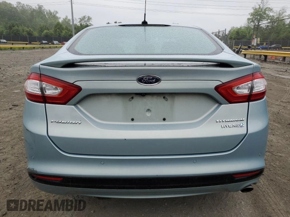 2013 Ford Fusion Titanium Hybrid with VIN 3FA6P0RU5DR368620, listed as a Copart auction lot 55013025 with 143,962 mi miles and Salvage title. Bid and sale history available at DreamBid. Image 6.