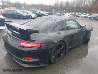 2015 Porsche 911 GT3 with VIN WP0AC2A95FS183493, listed as a IAAI auction lot 41188810 with 21,296 mi miles. Bid and sale history available at carsss.com. Image 4.