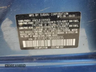2021 Subaru Crosstrek Premium with VIN JF2GTAPC7MH668835, listed as a Copart auction lot 58157875 with 39,645 mi miles and Salvage title. Bid and sale history available at DreamBid. Image 13.