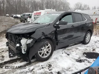 2024 Chevrolet Equinox LT with VIN 3GNAXKEG1RL113111, listed as a Copart auction lot 44694965 with 30,399 mi miles and Salvage Title. Bid and sale history available at DreamBid. Image 1.