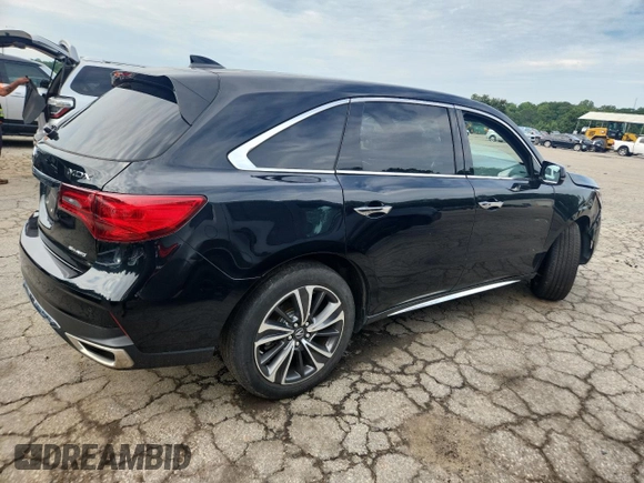 2020 Acura MDX Technology with VIN 5J8YD4H59LL004647, listed as a Copart auction lot 62535795 with 53,973 mi miles and Salvage title. Bid and sale history available at DreamBid. Image 3.