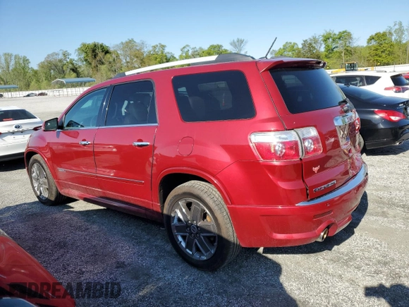 2012 GMC Acadia Denali z VIN 1GKKVTEDXCJ230039, wystawiony jako Copart lot #51900335 z przebiegiem 149 645 mil mil oraz Szkoda całkowita • Salvage title. Historia ofert i sprzedaży dostępna na DreamBid. Obrazek 2.