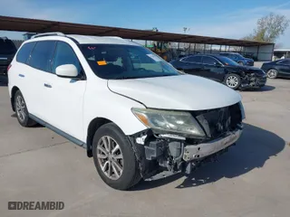 2014 Nissan Pathfinder SV with VIN 5N1AR2MN7EC663322, listed as a IAAI auction lot 41284545 with 184,847 mi miles. Bid and sale history available at carsss.com. Image 1.