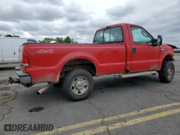 2005 Ford F-250 XL with VIN 1FTNF21585EB24568, listed as a Copart auction lot 72561054 with 147,449 mi miles and Salvage Title. Bid and sale history available at DreamBid. Image 3.