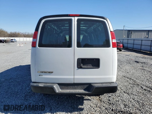 2021 Chevrolet Express Cargo with VIN 1GCWGBFP9M1229797, listed as a Copart auction lot 49795425 with 149,058 mi miles and Salvage title. Bid and sale history available at DreamBid. Image 6.