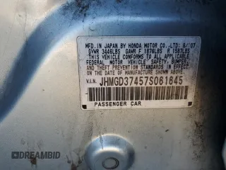 2007 Honda Fit с VIN JHMGD37457S061645, выставлен на аукционе Copart как лот 42045025 с пробегом 168 337 миль миль и Списание • Salvage title. История ставок и продаж доступна на DreamBid. Изображение 14.