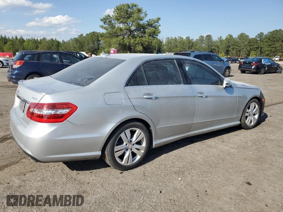 2013 Mercedes-Benz E 400 Sport with VIN WDDHF9FBXDA746251, listed as a Copart auction lot 52746845 with 125,314 mi miles and Salvage Title. Bid and sale history available at DreamBid. Image 3.
