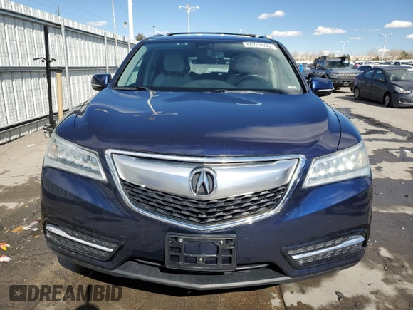 2014 Acura MDX Tech Pkg with VIN 5FRYD4H45EB005739, listed as a Copart auction lot 46707585 with 85,789 mi miles and Salvage Title. Bid and sale history available at carsss.com. Image 5.