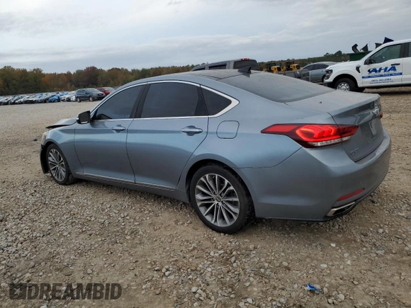 2015 Hyundai Genesis 3.8L with VIN KMHGN4JE9FU100693, listed as a Copart auction lot 81170334 with 128,109 mi miles and Salvage Title. Bid and sale history available at DreamBid. Image 2.