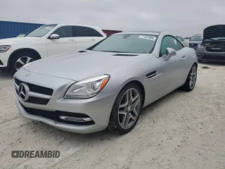 2015 Mercedes-Benz SLK-Class SLK 250 with VIN WDDPK4HA9FF103541, listed as a Copart auction lot 77197404 with Not Provided miles and Non Repairable. Bid and sale history available at carsss.com. Image 1.
