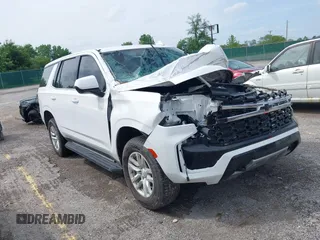 2021 Chevrolet Tahoe Commercial z VIN 1GNSKLEDXMR359932, wystawiony jako IAAI lot #42275551 z przebiegiem 24 mil mil oraz . Historia ofert i sprzedaży dostępna na DreamBid. Obrazek 1.