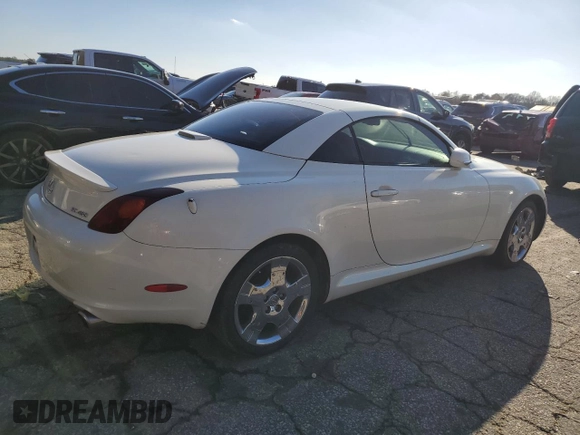 2004 Lexus SC 430 z VIN JTHFN48Y440053107, wystawiony jako Copart lot #46155525 z przebiegiem 223 220 mil mil oraz Czysty tytuł • Clean title. Historia ofert i sprzedaży dostępna na DreamBid. Obrazek 3.