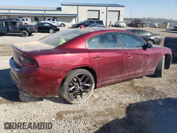 2023 Dodge Charger SXT with VIN 2C3CDXBG2PH674794, listed as a Copart auction lot 46147575 with 14,503 mi miles and Salvage Title. Bid and sale history available at carsss.com. Image 3.
