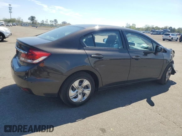 2014 Honda Civic LX z VIN 2HGFB2F58EH507560, wystawiony jako Copart lot #55852875 z przebiegiem 149 131 mil mil oraz Szkoda całkowita • Salvage title. Historia ofert i sprzedaży dostępna na DreamBid. Obrazek 3.
