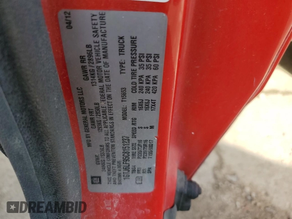 2012 GMC Canyon with VIN 1GTJ6LF95C8151237, listed as a Copart auction lot 56578645 with 167,579 mi miles and Salvage title. Bid and sale history available at DreamBid. Image 12.