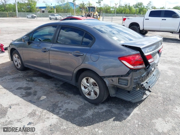 2015 Honda Civic Sedan LX with VIN 19XFB2F59FE119409, listed as a IAAI auction lot 41918479 with 116,895 mi miles. Bid and sale history available at carsss.com. Image 3.