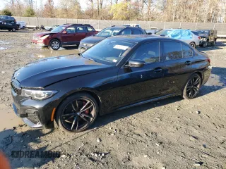 2022 BMW 3 Series M340i xDrive with VIN 3MW5U9J09N8C36136, listed as a Copart auction lot 76598524 with 45,311 mi miles and Salvage Title. Bid and sale history available at carsss.com. Image 1.