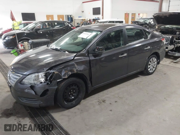 2015 Nissan Sentra S with VIN 3N1AB7AP3FY347486, listed as a IAAI auction lot 41447802 with Not Provided miles. Bid and sale history available at carsss.com. Image 2.