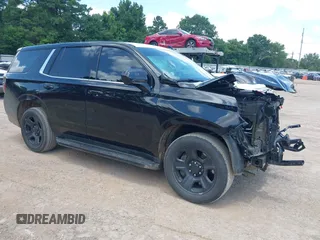2023 Chevrolet Tahoe Commercial with VIN 1GNSCLED8PR515600, listed as a IAAI auction lot 42552810 with 20,016 mi miles and . Bid and sale history available at DreamBid. Image 1.
