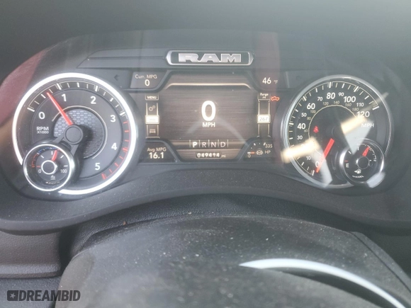 2022 Ram 2500 Laramie with VIN 3C6UR5FL7NG386965, listed as a Copart auction lot 45764565 with 49,414 mi miles and Salvage Title. Bid and sale history available at carsss.com. Image 9.