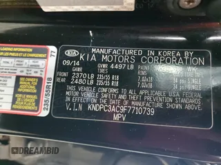 2015 Kia Sportage EX with VIN KNDPC3AC9F7710739, listed as a Copart auction lot 54252485 with 192,184 mi miles and Clean title. Bid and sale history available at DreamBid. Image 13.