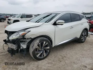 2018 Nissan Murano SV with VIN 5N1AZ2MG4JN186509, listed as a Copart auction lot 50427185 with 84,359 mi miles and Salvage Title. Bid and sale history available at DreamBid. Image 1.