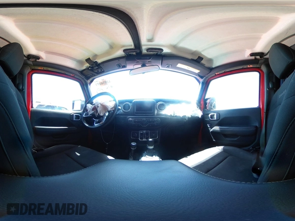 2019 Jeep Wrangler Unlimited Sahara with VIN 1C4HJXEN8KW591398, listed as a IAAI auction lot 42045071 with 87,410 mi miles and . Bid and sale history available at DreamBid. Image 19.