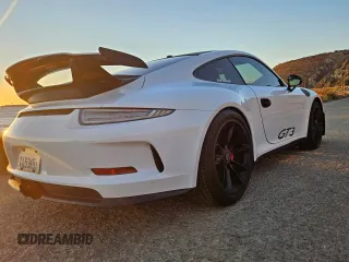 2015 Porsche 911 GT3 with VIN WP0AC2A93FS183928, listed as a Copart auction lot 76354964 with 12,150 mi miles and Salvage Title. Bid and sale history available at DreamBid. Image 3.