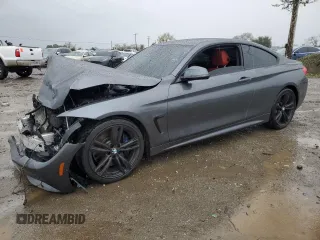 2014 BMW 4 Series 435i with VIN WBA3R1C51EK190013, listed as a Copart auction lot 48990325 with 120,422 mi miles and Salvage Title. Bid and sale history available at carsss.com. Image 1.