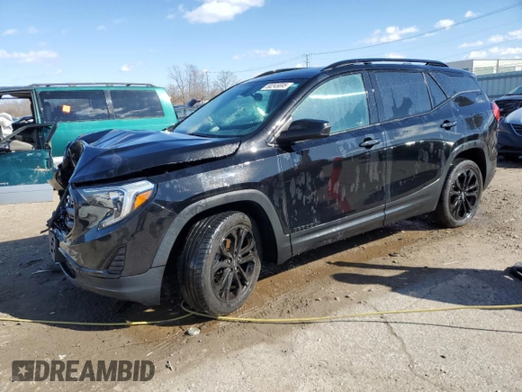 2019 GMC Terrain SLE with VIN 3GKALTEV0KL204468, listed as a Copart auction lot 50245695 with 87,689 mi miles and Salvage Title. Bid and sale history available at DreamBid. Image 1.