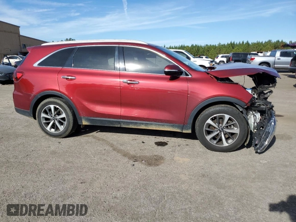 2019 Kia Sorento EX with VIN 5XYPH4A57KG468507, listed as a Copart auction lot 82811094 with 86,587 mi miles and Salvage Title. Bid and sale history available at DreamBid. Image 4.