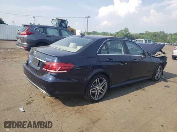 2016 Mercedes-Benz E 350 Luxury with VIN WDDHF8JB4GB295544, listed as a Copart auction lot 59818055 with 101,994 mi miles and Salvage title. Bid and sale history available at DreamBid. Image 3.