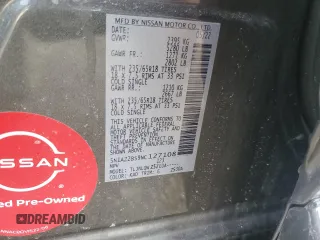 2022 Nissan Murano SV z VIN 5N1AZ2BS9NC127108, wystawiony jako Copart lot #44454565 z przebiegiem 43 923 mil mil oraz Szkoda całkowita • Salvage title. Historia ofert i sprzedaży dostępna na DreamBid. Obrazek 13.