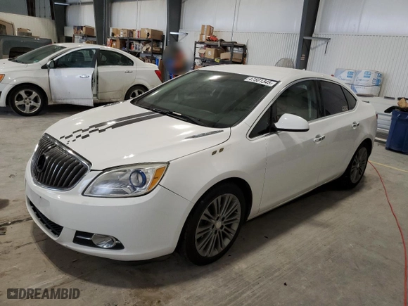 2013 Buick Verano Leather Group with VIN 1G4PS5SK7D4146491, listed as a Copart auction lot 47501345 with 121,940 mi miles and Salvage Title. Bid and sale history available at carsss.com. Image 1.