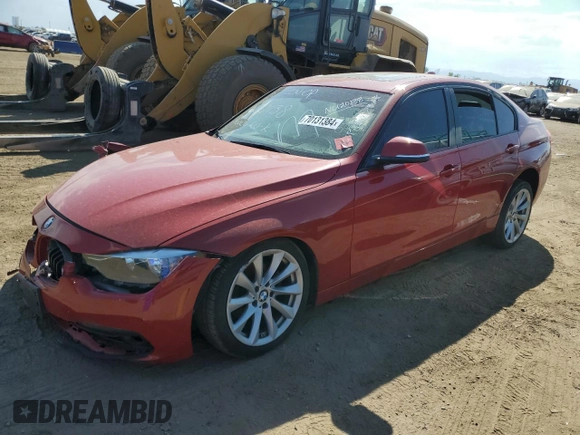 2016 BMW 3 Series 320i xDrive with VIN WBA8E5G55GNU20138, listed as a Copart auction lot 70131384 with 0 mi miles and Clean Title. Bid and sale history available at carsss.com. Image 1.