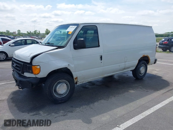 2007 Ford Econoline Cargo Commercial with VIN 1FTNE24L57DA53187, listed as a IAAI auction lot 42302365 with Not provided miles and . Bid and sale history available at DreamBid. Image 2.