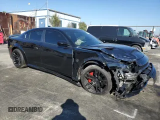 2023 Dodge Charger SRT Hellcat Widebody Jailbreak with VIN 2C3CDXL92PH626230, listed as a Copart auction lot 47018835 with 5,199 mi miles and Salvage Title. Bid and sale history available at carsss.com. Image 4.
