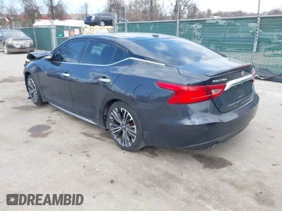2017 Nissan Maxima SR with VIN 1N4AA6AP3HC407147, listed as a IAAI auction lot 41846735 with 127,411 mi miles and . Bid and sale history available at DreamBid. Image 3.