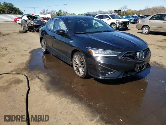 2020 Acura ILX Premium with VIN 19UDE2F89LA011445, listed as a Copart auction lot 53703065 with 48,200 mi miles and Salvage title. Bid and sale history available at DreamBid. Image 13.