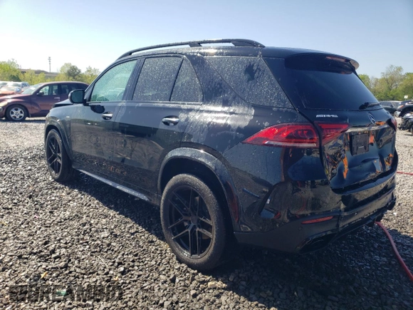 2021 Mercedes-Benz GLE 53 AMG with VIN 4JGFB6BB7MA573253, listed as a Copart auction lot 52195945 with 32,301 mi miles and Salvage title. Bid and sale history available at DreamBid. Image 2.