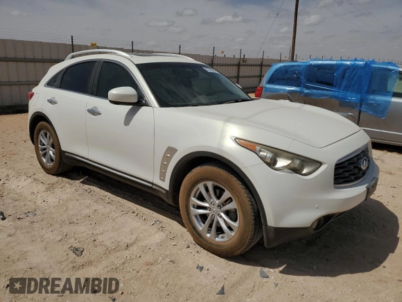 2010 Infiniti FX with VIN JN8AS1MU7AM801086, listed as a Copart auction lot 51745085 with 105,162 mi miles and Clean title. Bid and sale history available at DreamBid. Image 4.