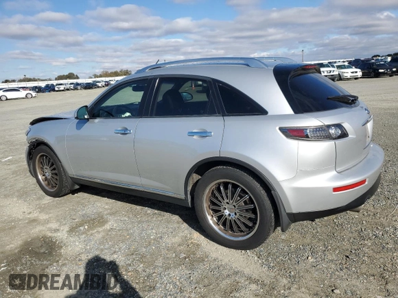 2007 Infiniti FX35 with VIN JNRAS08W37X206213, listed as a Copart auction lot 80970684 with 60,942 mi miles and Salvage Title. Bid and sale history available at carsss.com. Image 2.