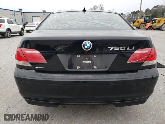 2006 BMW 7 Series 750Li z VIN WBAHN83526DT29128, wystawiony jako Copart lot #83745544 z przebiegiem 155 589 mil mil oraz Szkoda całkowita • Salvage title. Historia ofert i sprzedaży dostępna na DreamBid. Obrazek 6.