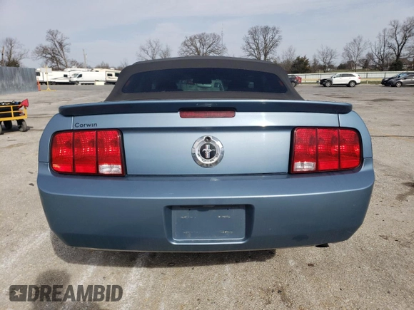 2007 Ford Mustang Deluxe with VIN 1ZVFT84N975336617, listed as a Copart auction lot 48984825 with 86,876 mi miles and Salvage Title. Bid and sale history available at carsss.com. Image 6.