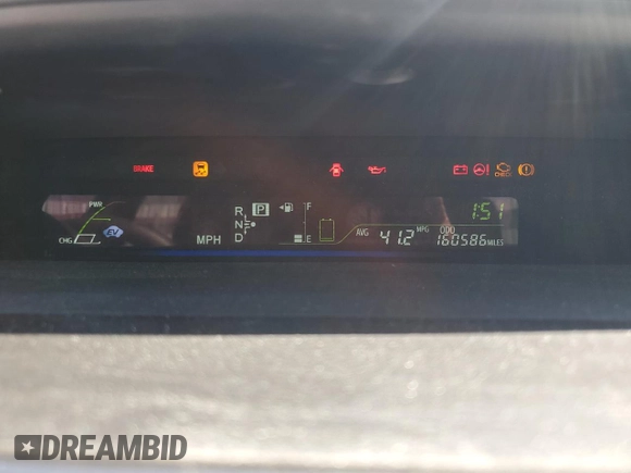 2012 Toyota Prius Two with VIN JTDZN3EU6C3041015, listed as a Copart auction lot 54986215 with 160,586 mi miles and Clean Title. Bid and sale history available at DreamBid. Image 9.