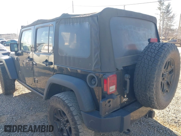 2016 Jeep Wrangler Unlimited Sport with VIN 1C4BJWDG0GL123581, listed as a IAAI auction lot 41426577 with 102,301 mi miles and . Bid and sale history available at DreamBid. Image 3.