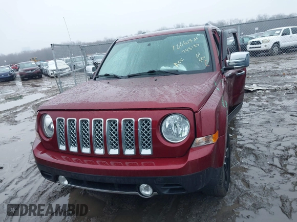 2016 Jeep Patriot Latitude with VIN 1C4NJPFA4GD748183, listed as a IAAI auction lot 41463617 with 76,598 mi miles and . Bid and sale history available at DreamBid. Image 12.